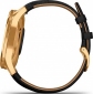 Смарт-часы GARMIN Vivomove Luxe 24K Gold PVD Stainless Steel Case with Black Embossed Italian Leather Band (010-02241-22/02) - фото 4 - интернет-магазин электроники и бытовой техники TTT