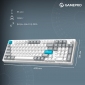 Клавіатура бездротова GamePro Asgard Drakkar Keychron Super Red Switch Wireless/Bluetooth/USB (MK305WH) White  - фото 14 - інтернет-магазин електроніки та побутової техніки TTT