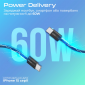 Кабель Promate EcoLine-CC200 USB-C to USB-C 60W Power Delivery 2 м (ecoline-cc200.black) Black  - фото 2 - інтернет-магазин електроніки та побутової техніки TTT