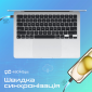 Кабель Promate EcoLine-CC200 USB-C to USB-C 60W Power Delivery 2 м (ecoline-cc200.black) Black  - фото 3 - інтернет-магазин електроніки та побутової техніки TTT