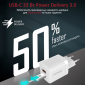Мережевий зарядний пристрій Promate PowerPort-33 Вт USB-C+USB-A (powerport-33.white) White  - фото 5 - інтернет-магазин електроніки та побутової техніки TTT