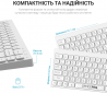 Клавиатура беспроводная OfficePro SK955W Wireless/Bluetooth White - фото 5 - интернет-магазин электроники и бытовой техники TTT