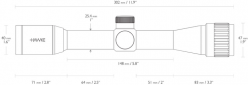 Оптический прицел Hawke Vantage 4x32 сетка Mil Dot (39860227) - фото 3 - интернет-магазин электроники и бытовой техники TTT