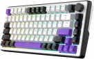 Клавіатура дротова Hator Hellyberry HK75 Mechanical Linear RGB USB (HK75) White/Violet - фото 3 - інтернет-магазин електроніки та побутової техніки TTT