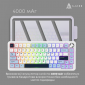 Клавіатура бездротова Ajazz AK820 MAX PLUS Daydream Switch RGB Wireless/Bluetooth/USB (AK820MAX-DD-BWD) White  - фото 2 - інтернет-магазин електроніки та побутової техніки TTT