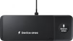 Бездротовий зарядний пристрій Samsung Wireless charger 3 slots - Trio charger (EP-P6300TBRGRU) Black - фото 2 - інтернет-магазин електроніки та побутової техніки TTT