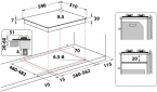 Варильна поверхня газова Whirlpool GMWL 628/IXL EE - фото 5 - інтернет-магазин електроніки та побутової техніки TTT
