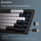Клавіатура бездротова GamePro Asgard Valhalla MK160B Pro 75% RGB Wireless/Bluetooth/USB Black - фото 3 - інтернет-магазин електроніки та побутової техніки TTT