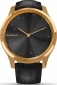 Смарт-часы GARMIN Vivomove Luxe 24K Gold PVD Stainless Steel Case with Black Embossed Italian Leather Band (010-02241-22/02) - фото 3 - интернет-магазин электроники и бытовой техники TTT