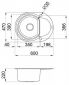 Кухонная мойка ELLECI EASY Round avena 51  - фото 2 - интернет-магазин электроники и бытовой техники TTT