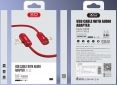 Кабель USB XO NB38 lightning 1m 2.4A with Audio adapter L-shape Red - фото 3 - интернет-магазин электроники и бытовой техники TTT