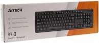 Клавиатура проводная A4Tech KK-3 USB Black - фото 3 - интернет-магазин электроники и бытовой техники TTT
