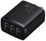 Мережевий зарядний пристрій Baseus Compact Charger 3U 17W CN + адаптер EU (CCXJ020001) Black - фото 2 - інтернет-магазин електроніки та побутової техніки TTT