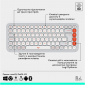 Комплект беспроводной Logitech Pop Icon Combo (920-013141) White  - фото 2 - интернет-магазин электроники и бытовой техники TTT