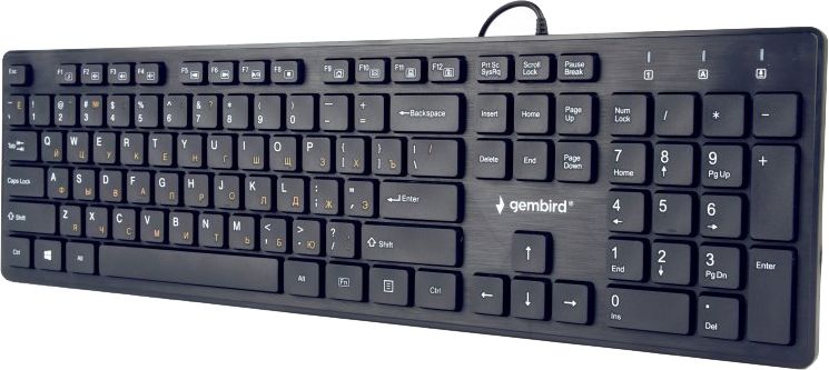 

Клавіатура дротова Gembird KB-MCH-03-RU Black