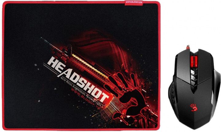 

Миша A4Tech Bloody V7M71 USB з ігровою поверхнею (4711421923910) Black