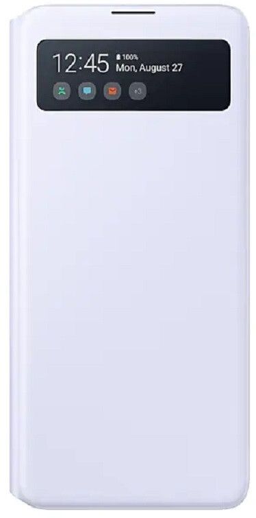 Акція на Чехол Samsung S View Wallet Cover Note 10 Lite (EF-EN770PWEGRU) White від Територія твоєї техніки