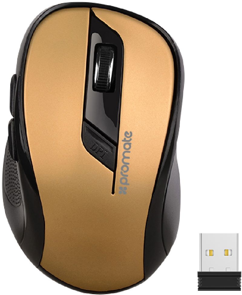 

Миша Promate Clix-7 Wireless (clix-7.gold) Black/Gold