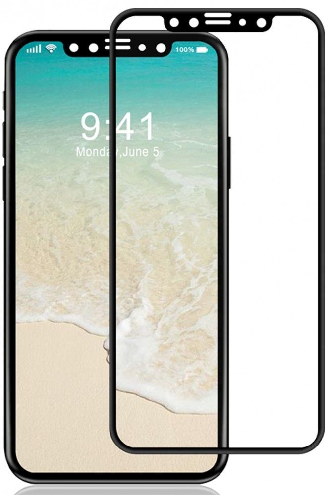 

Захисне скло Krazi 7D iPhone X Black