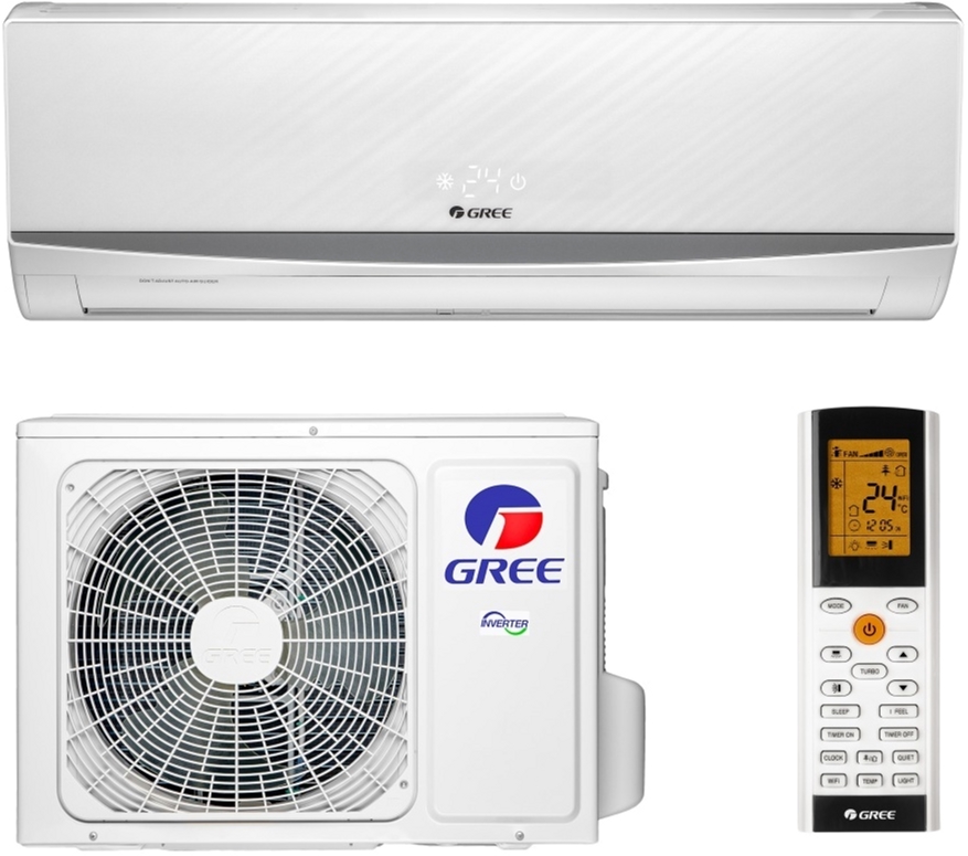 

Кондиціонер GREE GWH09QB-K6DND2E LOMO INVERTER Wi-Fi WHITE