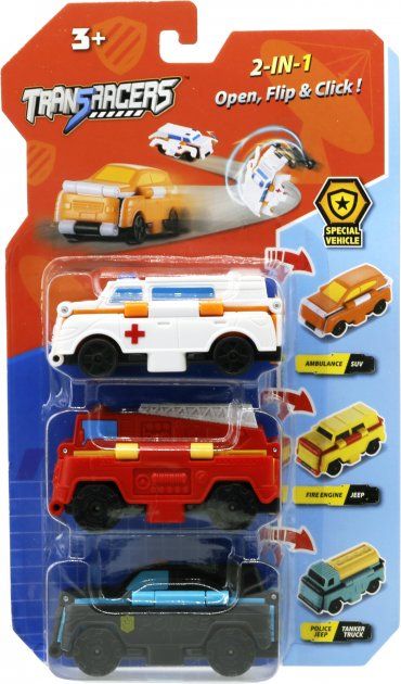 

Набір машинок 2 в 1 Transracers Спецтранспорт (YW463877)