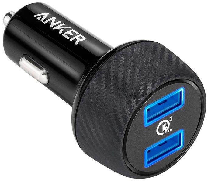 

Автомобільний зарядний пристрій Anker PowerDrive+ 2 Quick Charge 3.0 V3 (A2228H11) Black