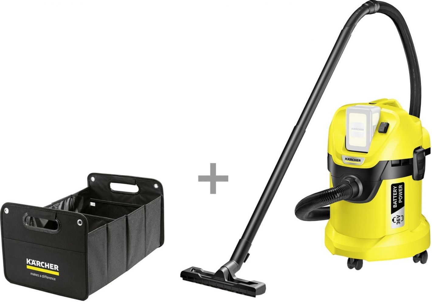 

Хозяйственный пылесос KARCHER WD 3 Battery + органайзер (9.611-317.0)