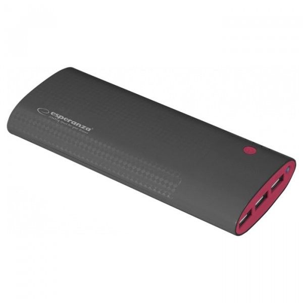

Зовнішній акумулятор Esperanza Uranium 13800 mAh (EMP115KC) Black/Burgundy