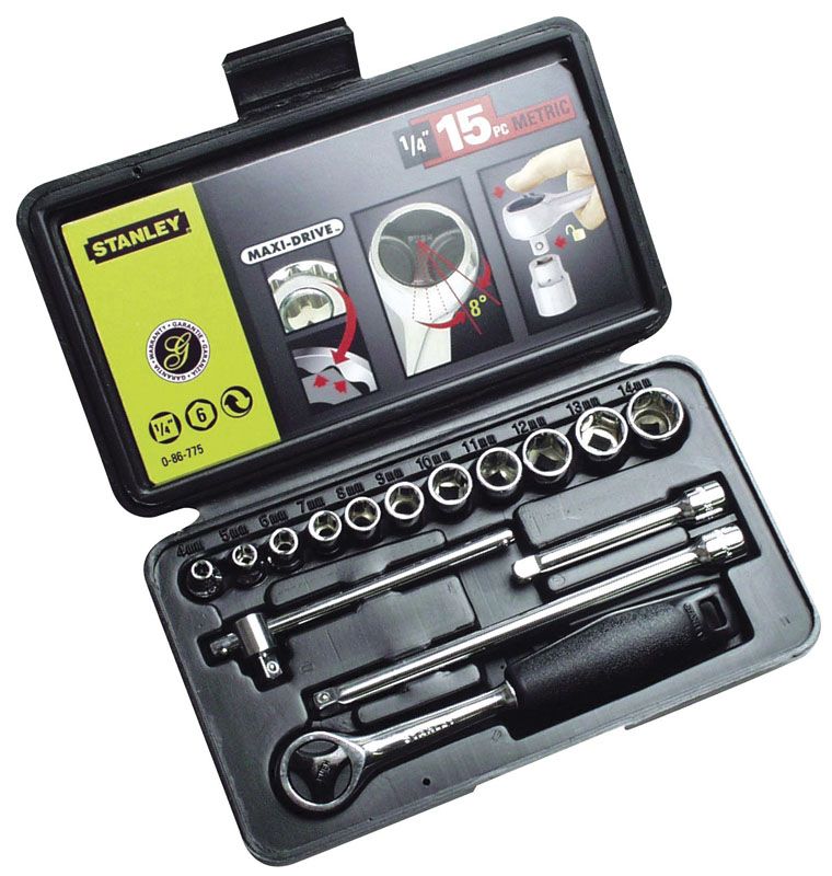 

Набор головок торцевых Stanley MaxiDrive (0-86-775)