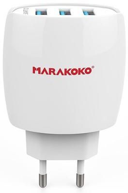 

Зарядний пристрій Marakoko MA5 3USB 3.4A White