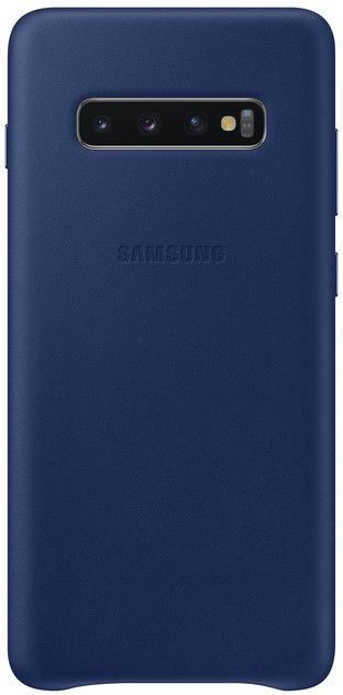 Акція на Панель Samsung Leather Cover для Samsung Galaxy S10 Plus (EF-VG975LNEGRU) Navy від Територія твоєї техніки