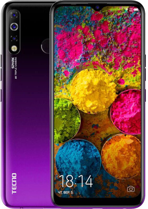

Смартфон Tecno Spark 4 3/32GB Royal Purple