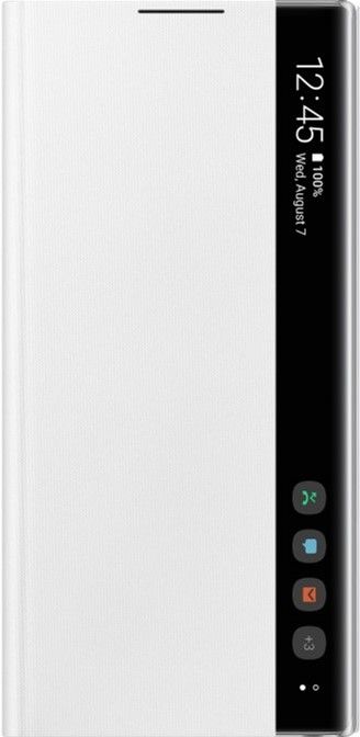 Акція на Чохол-книжка Samsung Clear View Cover для Samsung Galaxy Note 10 (EF-ZN970CWEGRU) White від Територія твоєї техніки