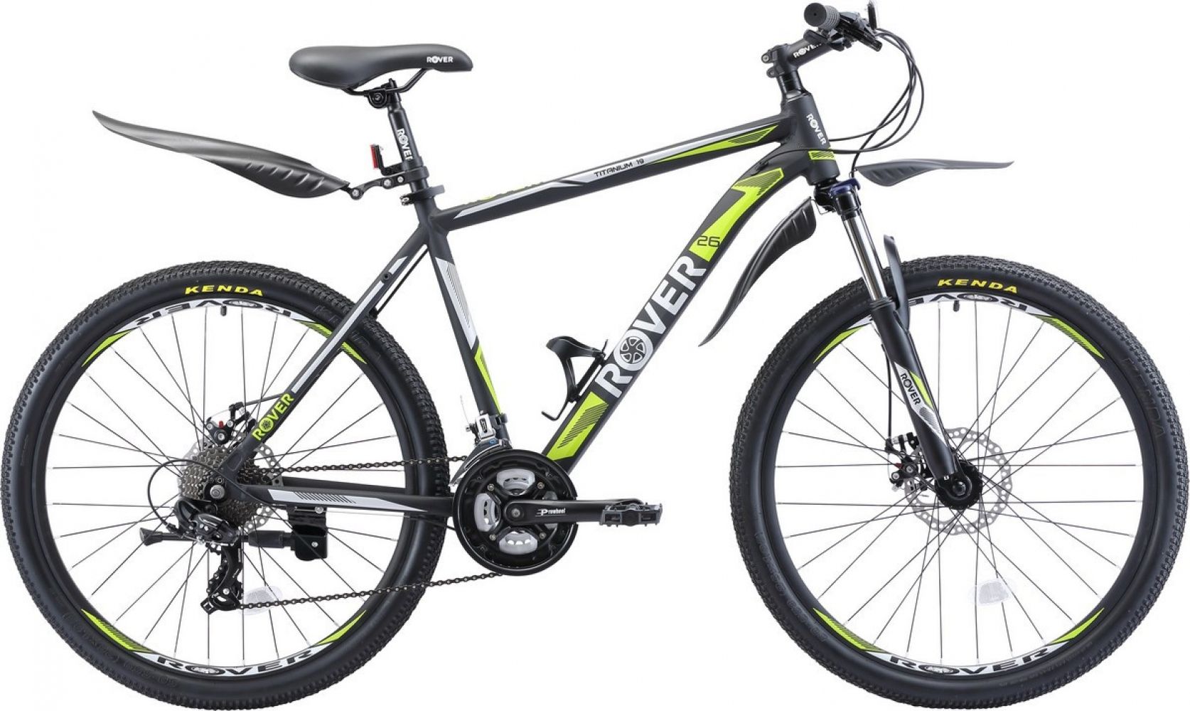 

Велосипед Rover Titanium 26"19" 2019 Matt Black/Grey Green