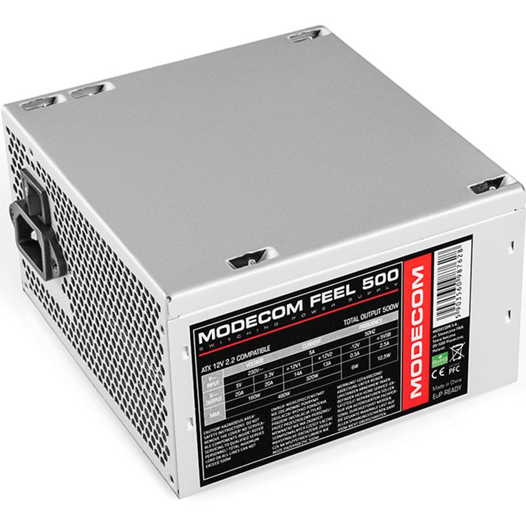 

Блок живлення Modecom Feel 500W Bulk (ZAS-FEEL-00-500-ATX-PFC)