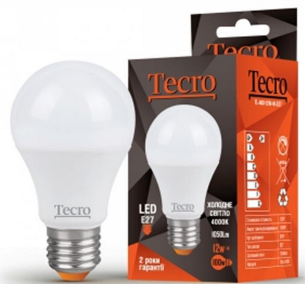 

Лампа LED Tecro TL-A60-8W-4K-E27 8W 4000K E27