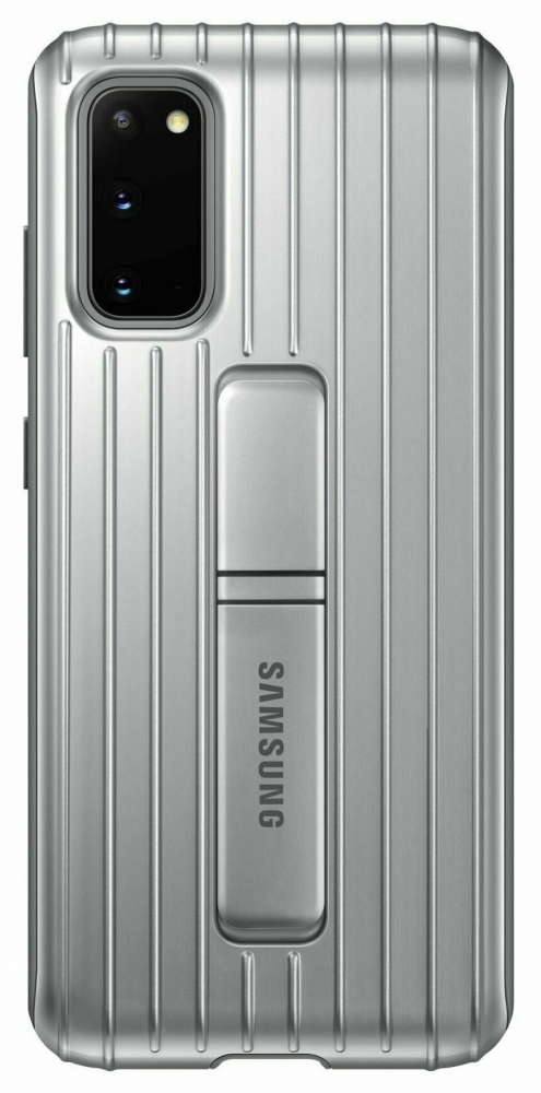 Акція на Накладка Samsung Protective Standing Cover для Samsung Galaxy S20 (EF-RG980CSEGRU) Silver від Територія твоєї техніки