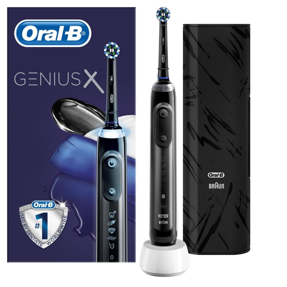 

Електрична зубна щітка ORAL-B Braun Genius X 20000 D706.513.6X Midnight black