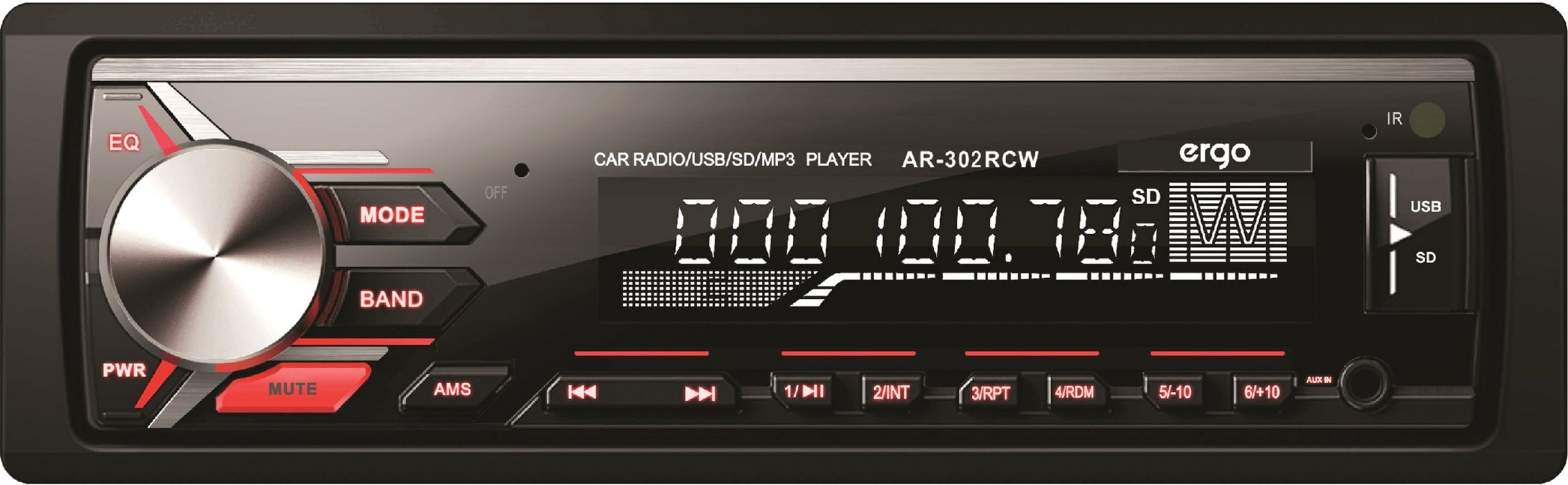 

Автомагнітола Ergo AR-302RCW