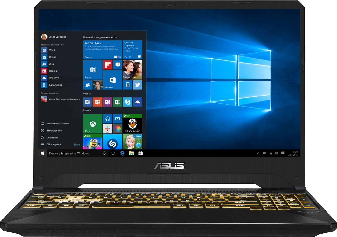

Ноутбук ASUS TUF Gaming FX505GM-ES040T (90NR0131-M00910) Gun Metal