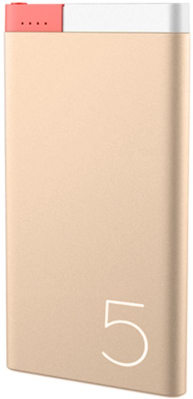 

Портативная батарея Rock Odin Power bank Aluminum 5000 mAh Gold