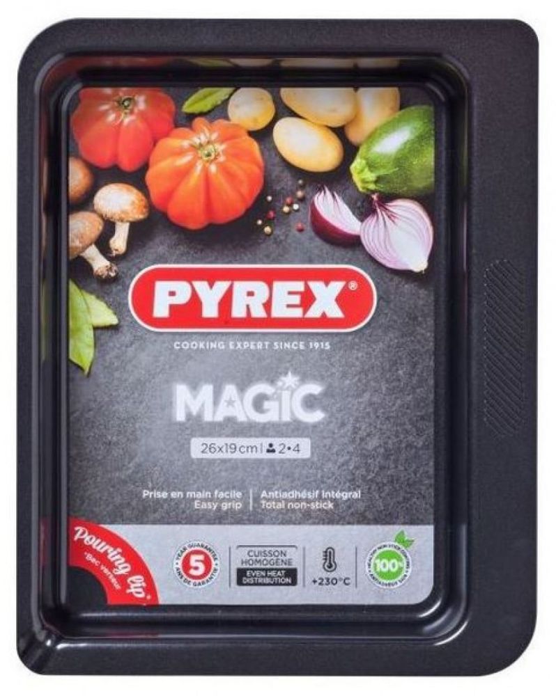 

Форма для випічки Pyrex Magic 26 х 19 см Прямокутна (MG26RR6) Black