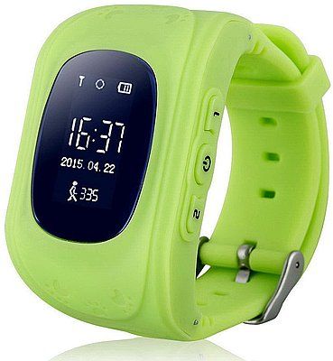 Акція на Дитячий розумний годинник з GPS-трекером Smart Baby Watch GW300 (Q50) Green від Територія твоєї техніки