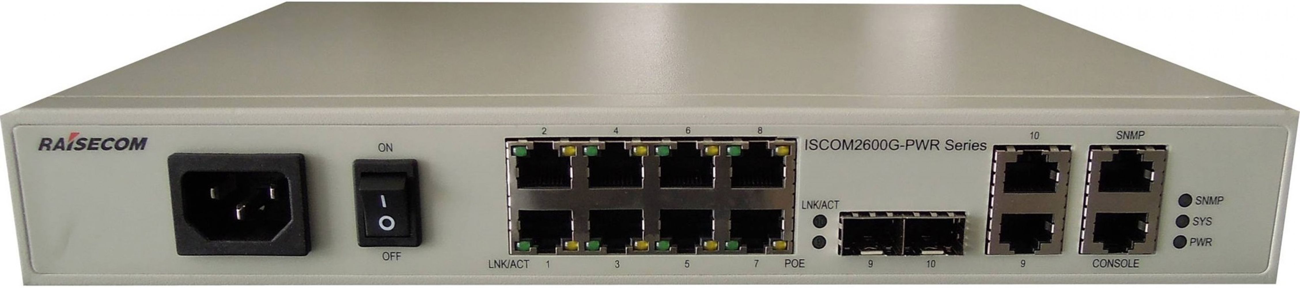 

Комутатор Raisecom ISCOM2608G-2GE-PWR-AC