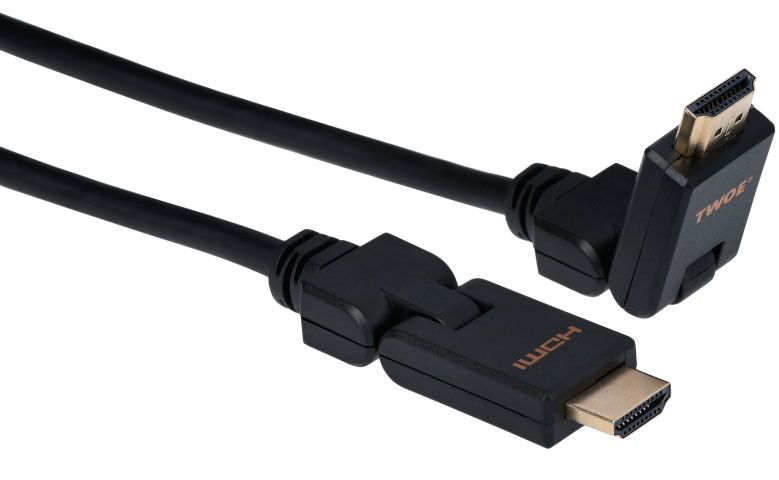 

Кабель 2E Ultra Slim HDMI 1.4 (AM/AM) 180° High Speed 2 м (2EW-1359-2m) Black