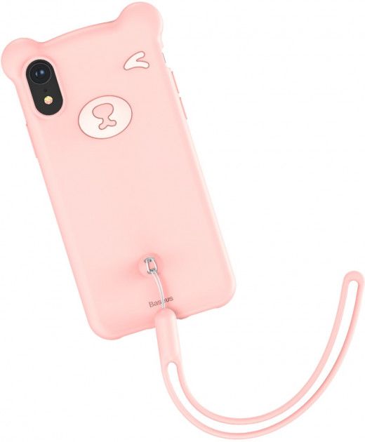 

Панель Baseus Bear Silicone для Apple iPhone Xr (WIAPIPH61-BE04) Pink