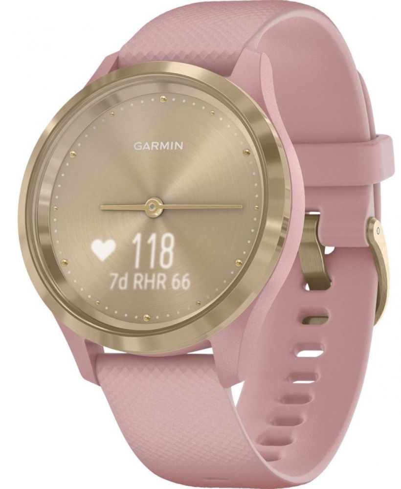 

Смарт-часы GARMIN Vivomove 3S Light Gold Stainless Steel Bezel with Dust Rose Case and Silicone Band (010-02238-21)