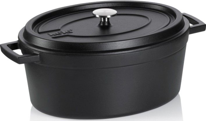 

Гусятница чавунна Kela Minero з кришкою 36 см 10 л (12434)