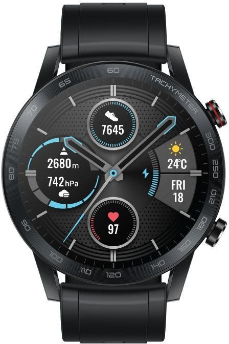 Акція на Смарт годинник Honor MagicWatch 2 46mm (MNS-B19) Charcoal Black від Територія твоєї техніки