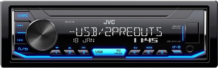 Акція на Автомагнітола JVC KD-X176 від Територія твоєї техніки